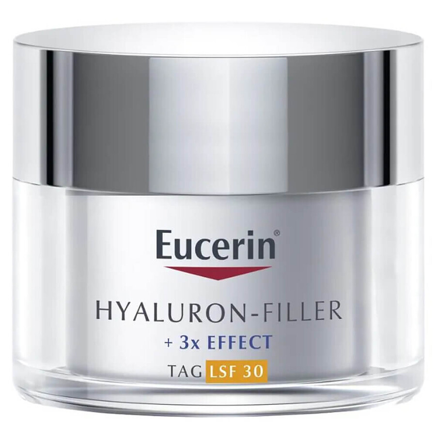 Eucerin Hyaluron-Filler, crema da giorno antirughe con acido ialuronico, per tutti i tipi di pelle, SPF 30, 50 ml