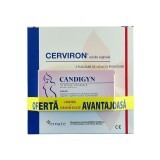 Pachet Soluție vaginală cu Lavandă - Cerviron, 3 x 140 ml + Candigyn, 10 ovule, Innate