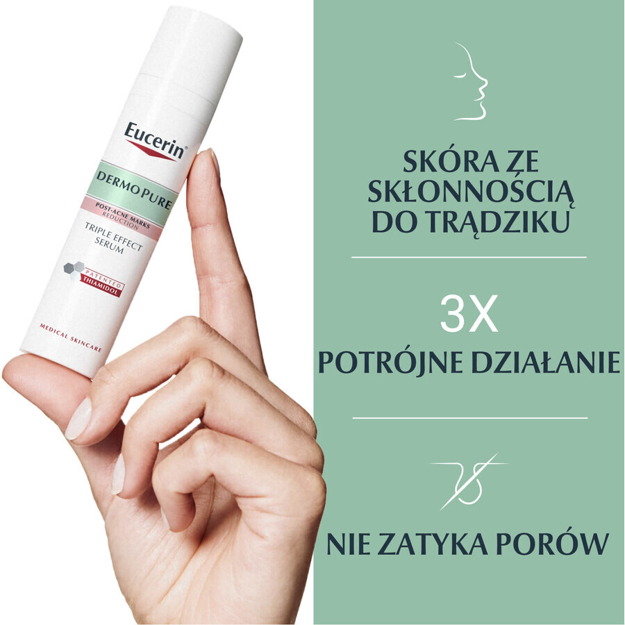 Eucerin DermoPure, ser cu triplă acțiune pentru pielea cu imperfecțiuni și pete de acnee, 40 ml