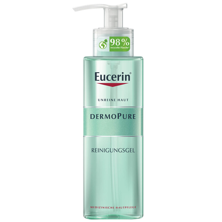 Eucerin DermoPure, cleansing gel for face and body, acneic and imperfect skin, 400 ml