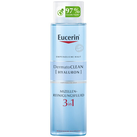 Eucerin DermatoClean [Hyaluron], 3-in-1 Micellaire Lotion voor alle huidtypes, 400 ml