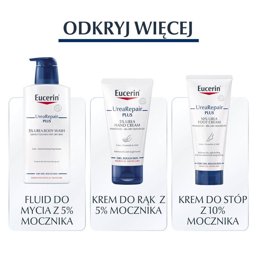 Eucerin UreaRepair Plus, emulsie corporală cu 5% uree pentru piele uscată și aspră, 400 ml