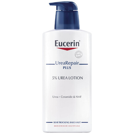 Eucerin UreaRepair Plus, emulsie corporală cu 5% uree pentru piele uscată și aspră, 400 ml