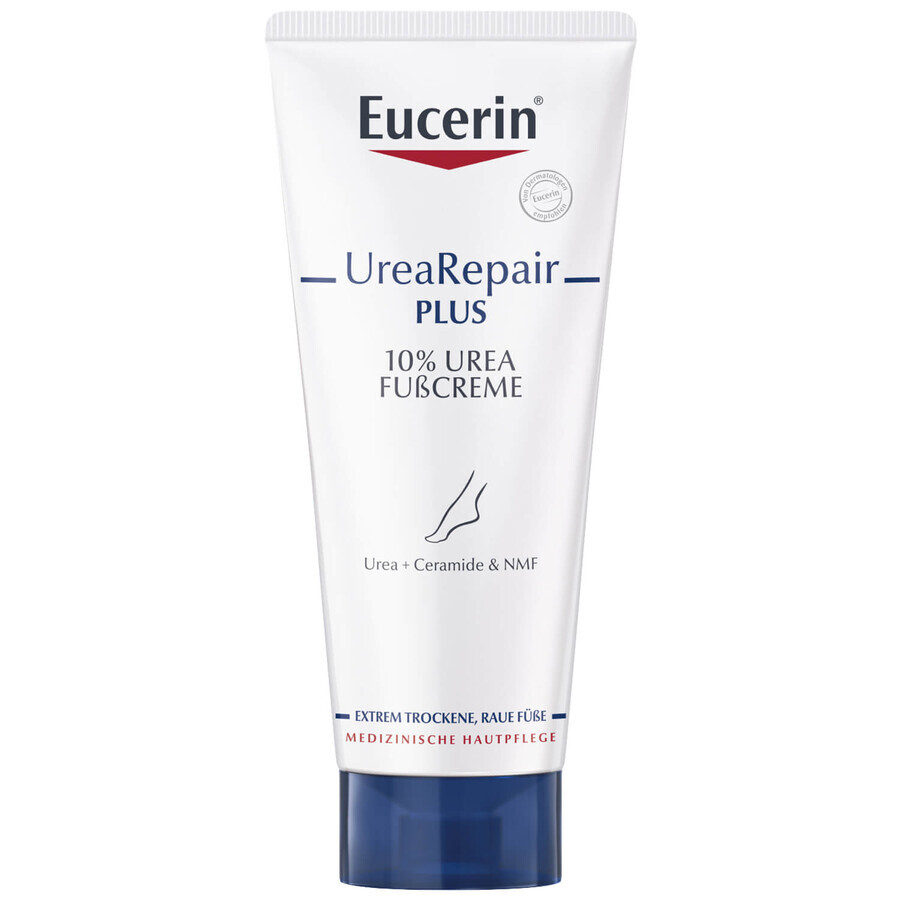 Eucerin UreaRepair Plus, cremă pentru picioare cu 10% uree pentru piele foarte uscată și aspră, 100 ml