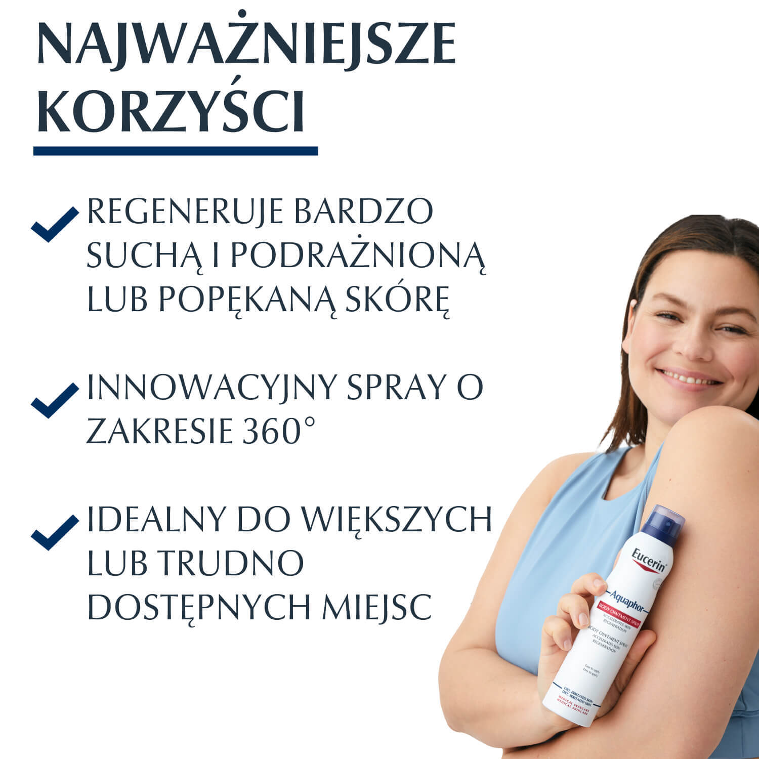 Eucerin Aquaphor, unguent spray regenerant pentru piele uscată, crăpată și iritată, 250 ml