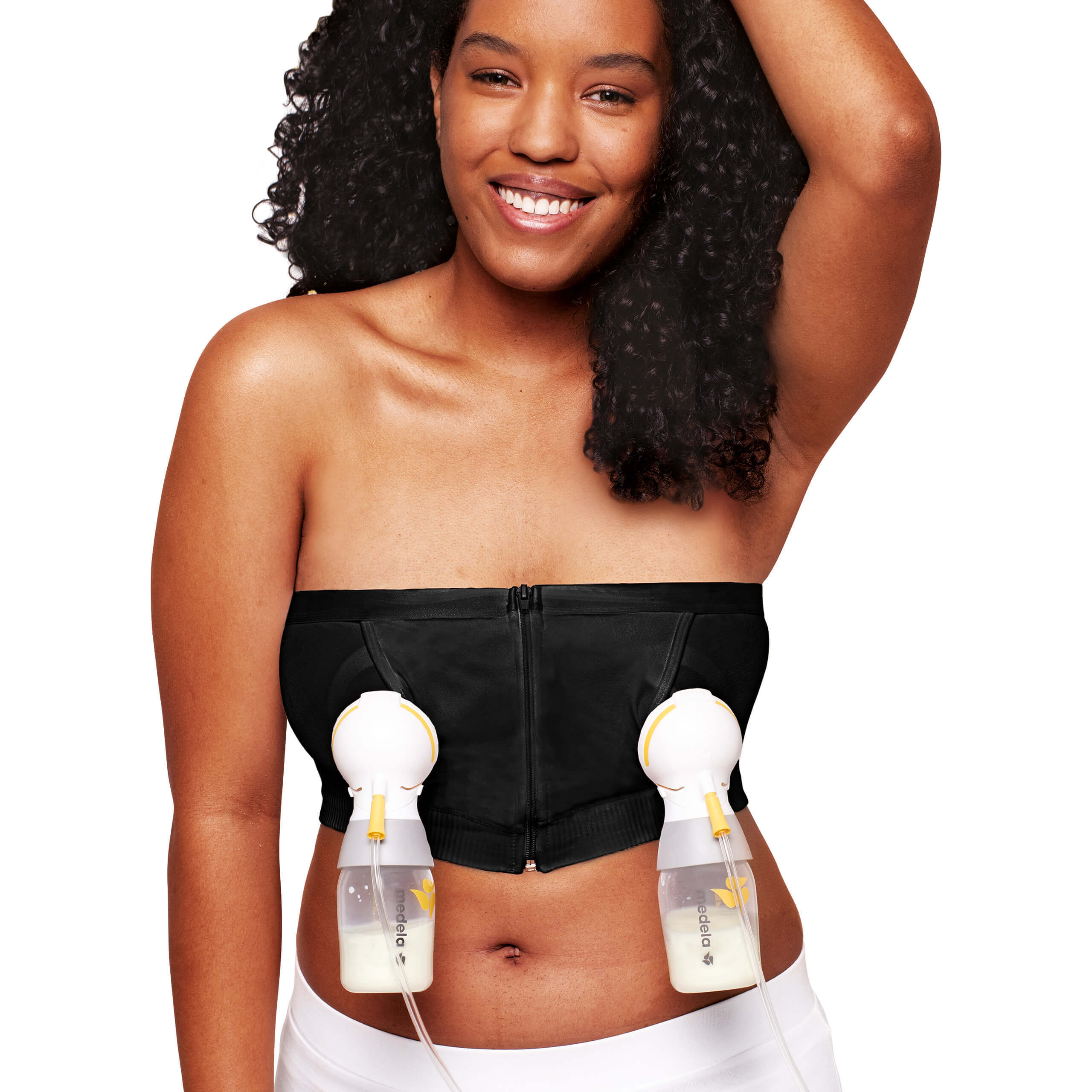 Medela Hands-Free, corset de pompare a sânilor, negru, mărimea S, 1 buc