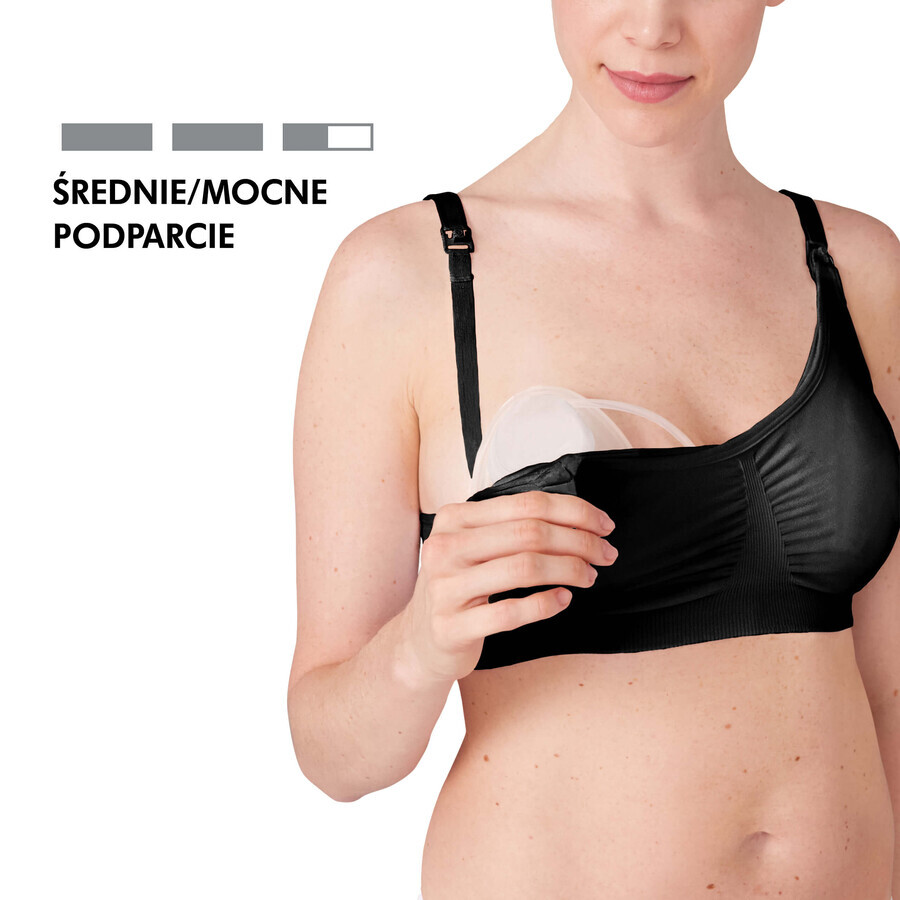 Medela, soutien-gorge d'allaitement et d'expression 3en1, noir, taille M, 1 pièce