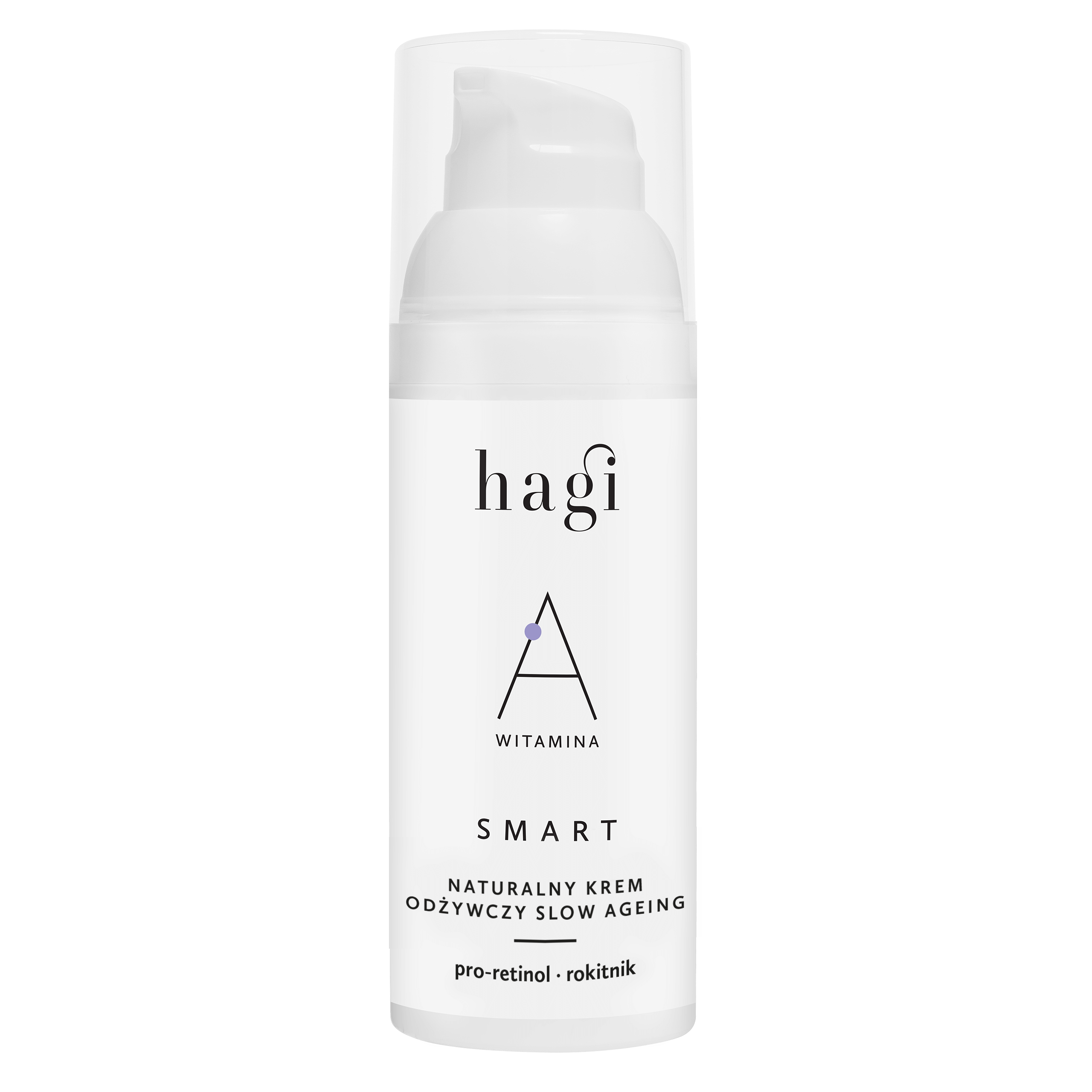 Hagi Smart A, Slow Agine cremă nutritivă naturală cu pro-retinol și cătină de mare, 50 ml