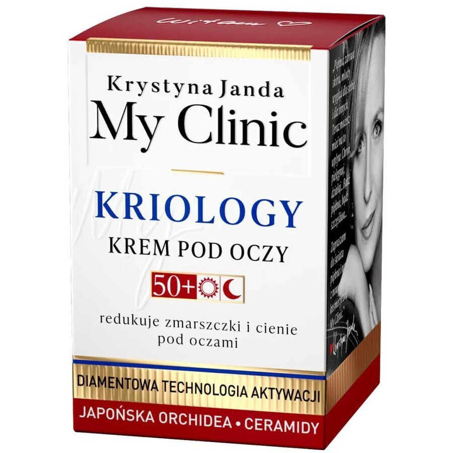 Janda My Clinic Cryology 50+, Augencreme, Tag und Nacht, 15 ml