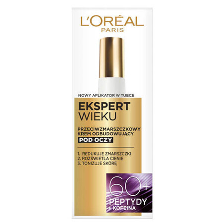 L'Oréal Expert Age 60+, crème anti-rides pour les yeux, 15 ml