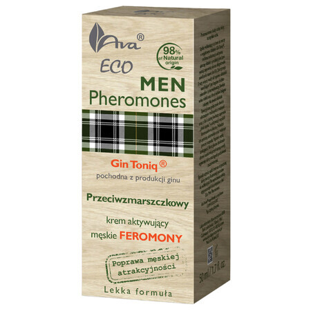 Ava Eco Men Pheromones, cremă de față antirid, 50 ml