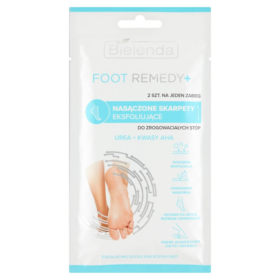 Bielenda Foot Remedy, Exfoliating Socks for Calcareous Feet, 2 Pack