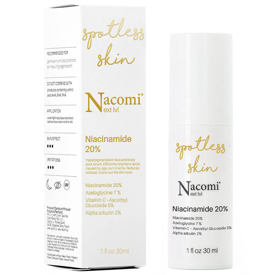 Nacomi Next Level, ser cu niacinamidă 20%, 30 ml