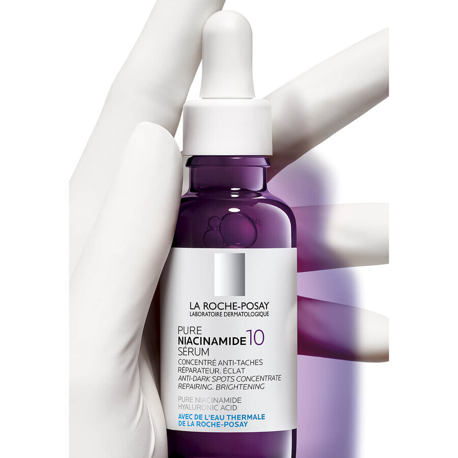 La Roche-Posay Pure Niacinamide 10, siero concentrato per il viso contro l'iperpigmentazione, 30 ml