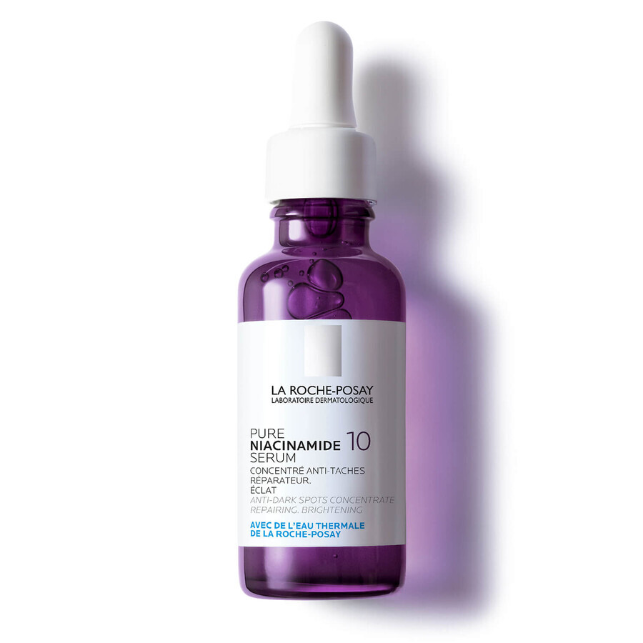 La Roche-Posay Pure Niacinamide 10, siero concentrato per il viso contro l'iperpigmentazione, 30 ml