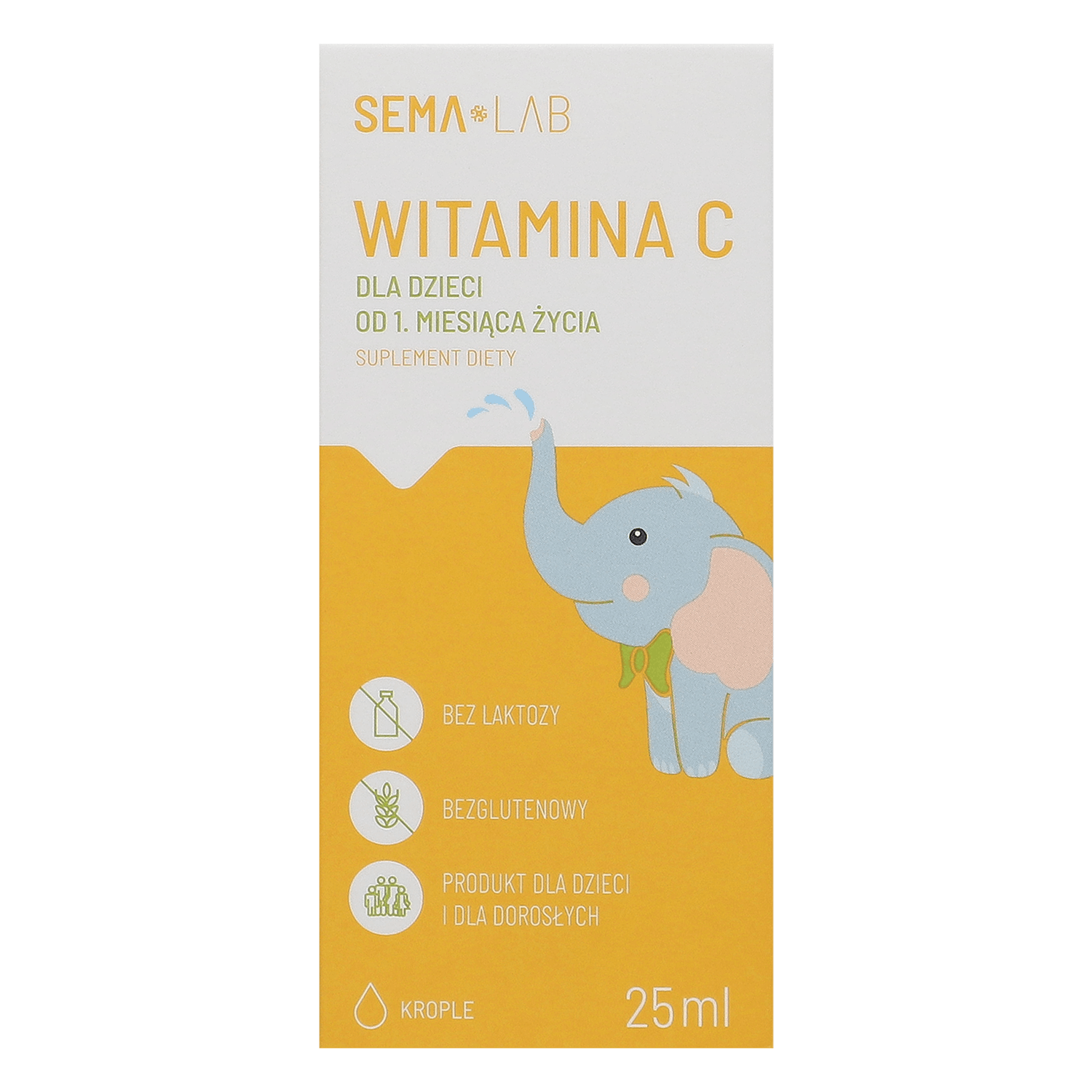 SEMA Lab Vitamina C pentru copii de la 1 lună, picături, 25 ml