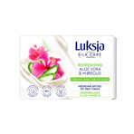 Luxja Silk Care, savon crémeux pour les mains et le corps, rafraîchissant, aloès et hibiscus, 100 g