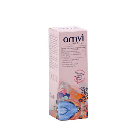 Amvi Cosmetics, crema facial nutritiva y regeneradora, noche, 50 ml