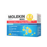 Molekin D3 + K2 Max, vitamina D 4000 UI + vitamina K 110 µg în ulei de semințe de in, 75 capsule