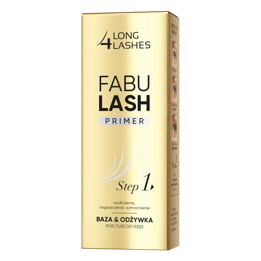 Long 4 Lashes Fabulash Primer, bază și balsam pentru rimel, 9 ml