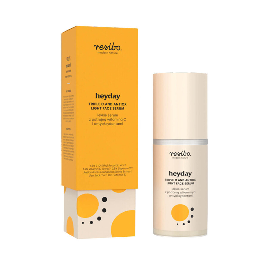 Resibo Heyday, ser ușor cu vitamina C triplă și antioxidanți, 30 ml