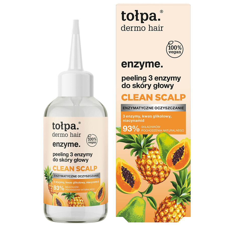 Tolpa Dermo Hair Enzyme Clean Scalp, 3 enzime scrub pentru scalp, 100 ml