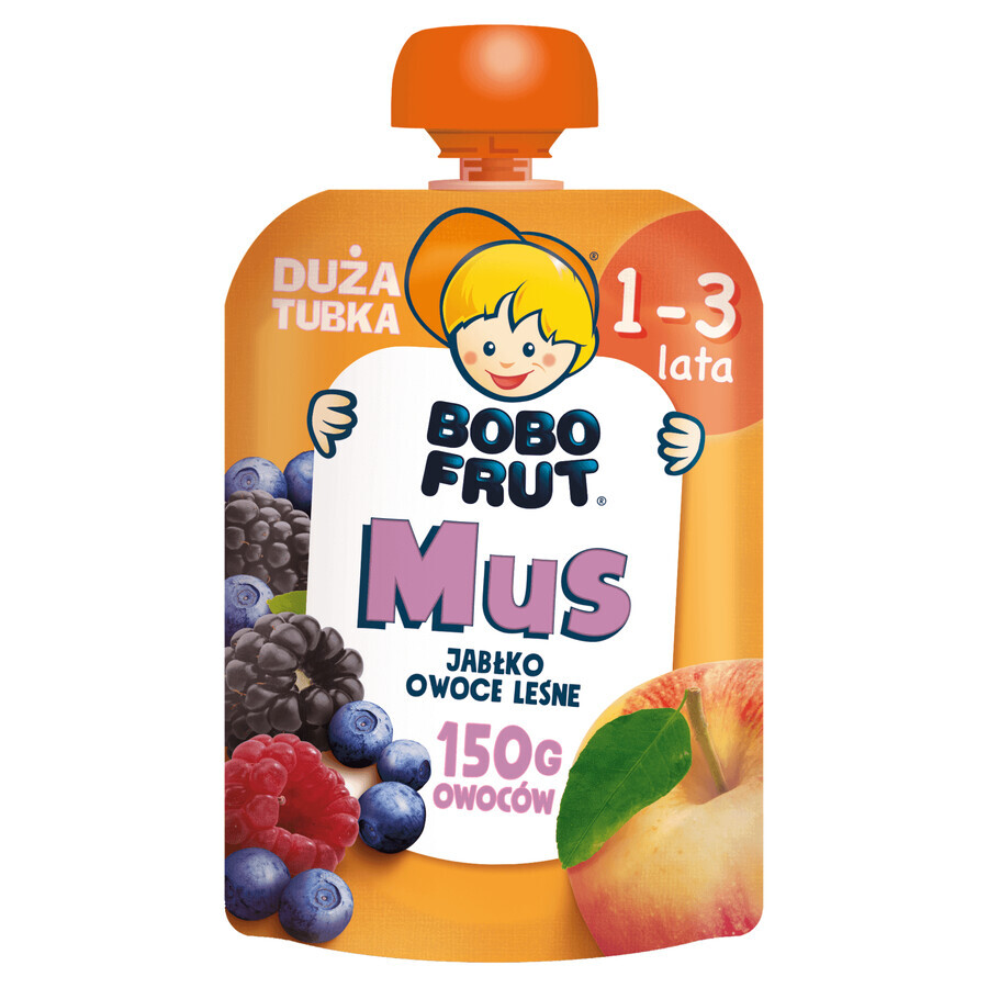 Bobo Frut Fruchtmousse in der Tube, Apfel und Waldfrucht, 1-3 Jahre, 150 g