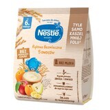 Nestlé Papilla de arroz, 5 frutas, sin lácteos, sin azúcares añadidos, a partir de 6 meses, 170 g