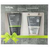 Set Tolpa Dermo Men Pure, gel de curățare facială cu cărbune, 150 ml + Sensitive, balsam calmant după ras, 100 ml