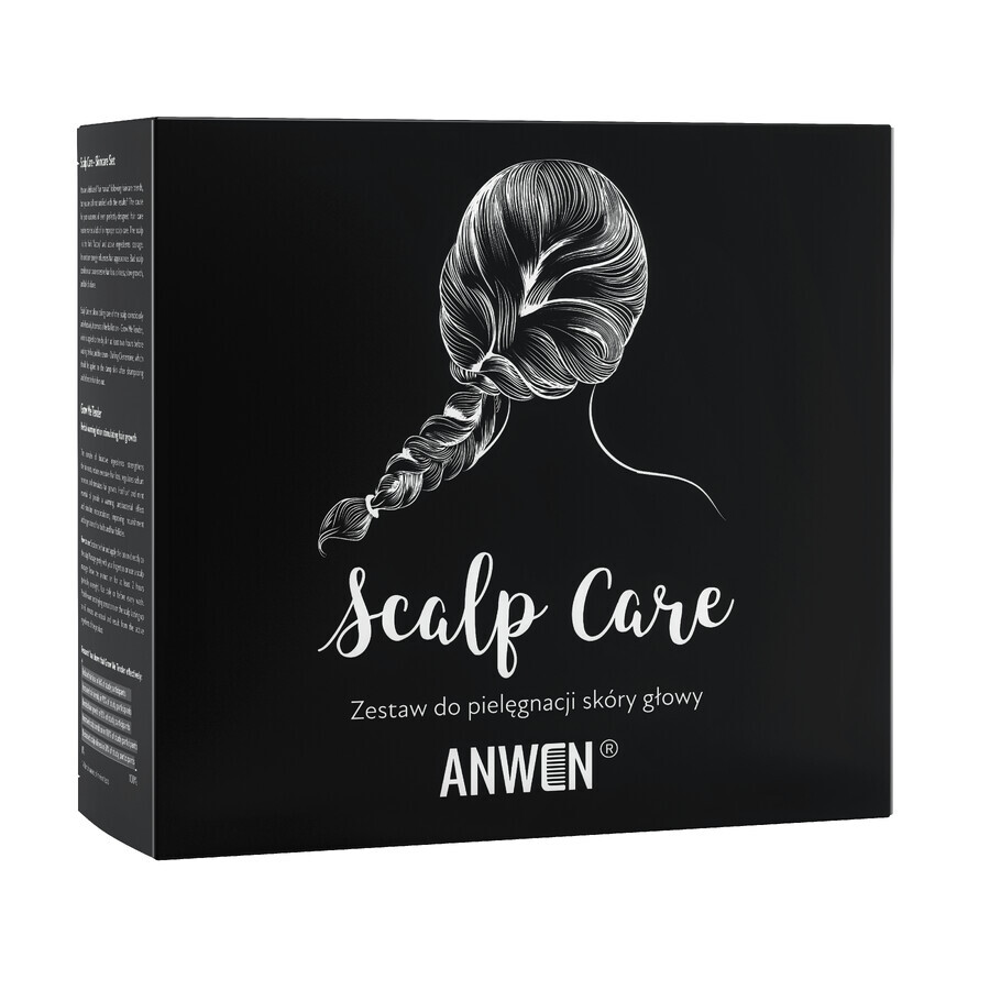 Anwen Scalp Care, Kit de îngrijire a scalpului, ser, 150ml + frecare, 150ml