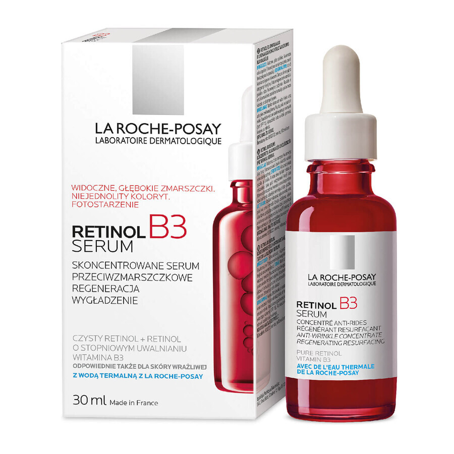 La Roche-Posay Retinol B3, ser concentrat antirid, retinol și vitamina B3, 30 ml