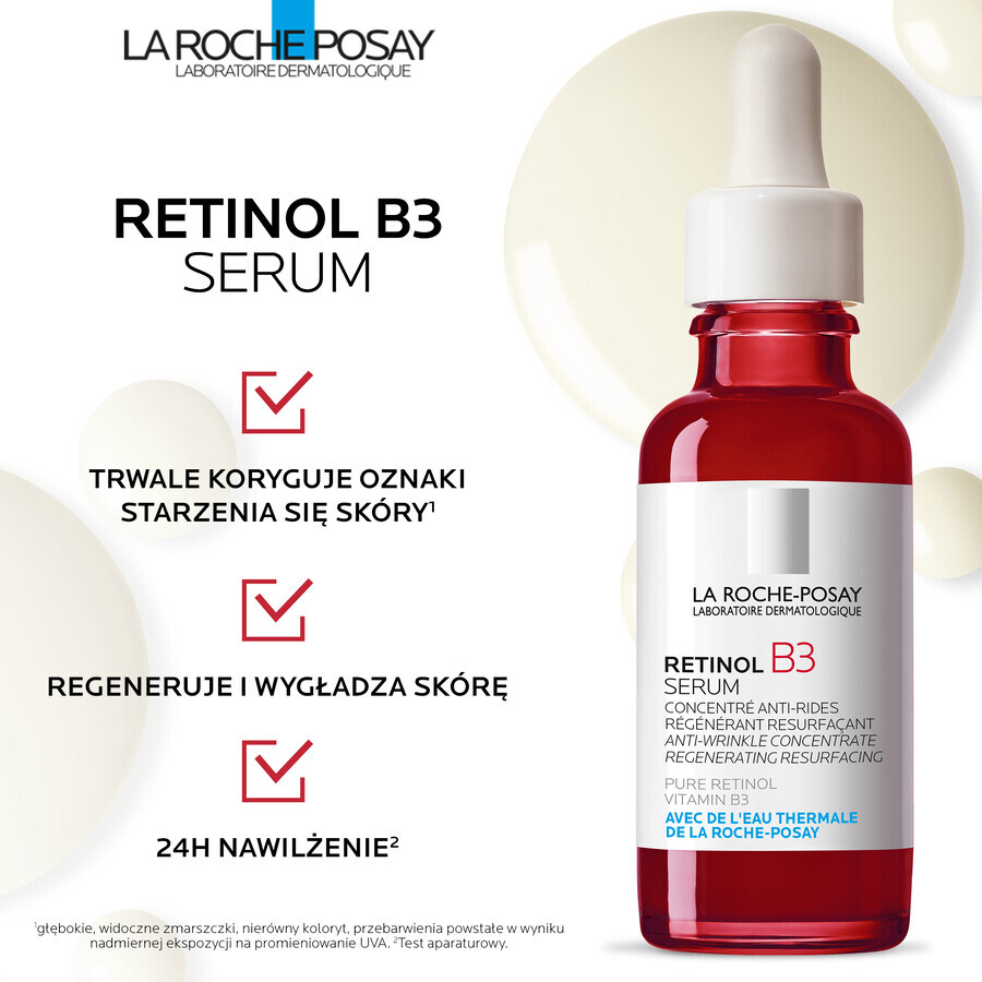 La Roche-Posay Retinol B3, ser concentrat antirid, retinol și vitamina B3, 30 ml