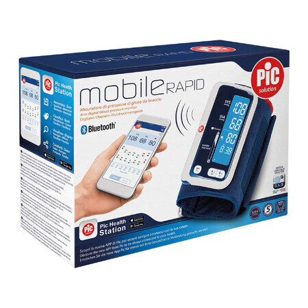 Pic Solution Mobile Rapid, tensiometru automat pentru brațul superior cu bluetooth