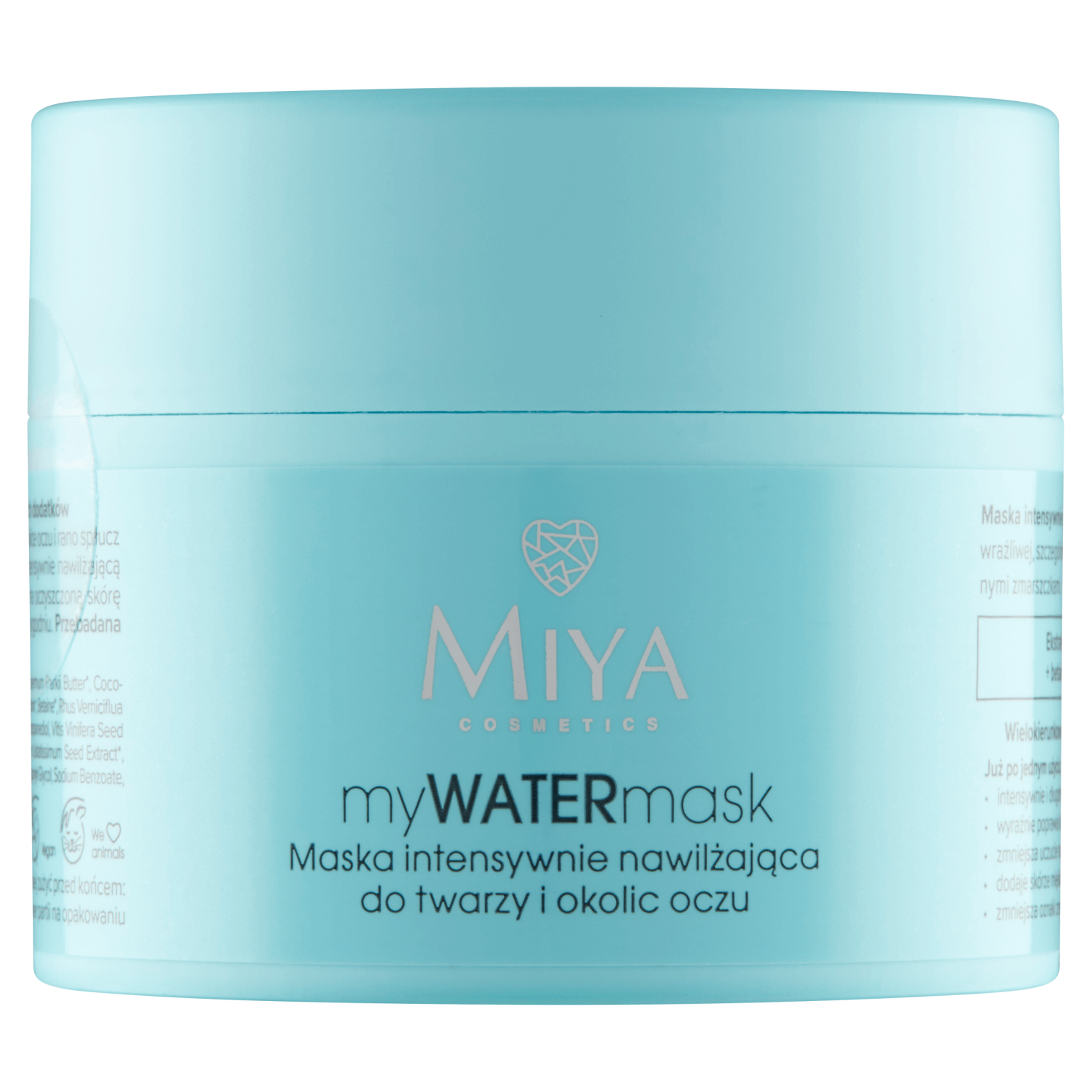 Miya myWATERmask, mască hidratantă intensivă pentru față și zona ochilor, 50 g