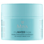 Miya myWATERmask, masque hydratant intensif pour le visage et le contour des yeux, 50 g