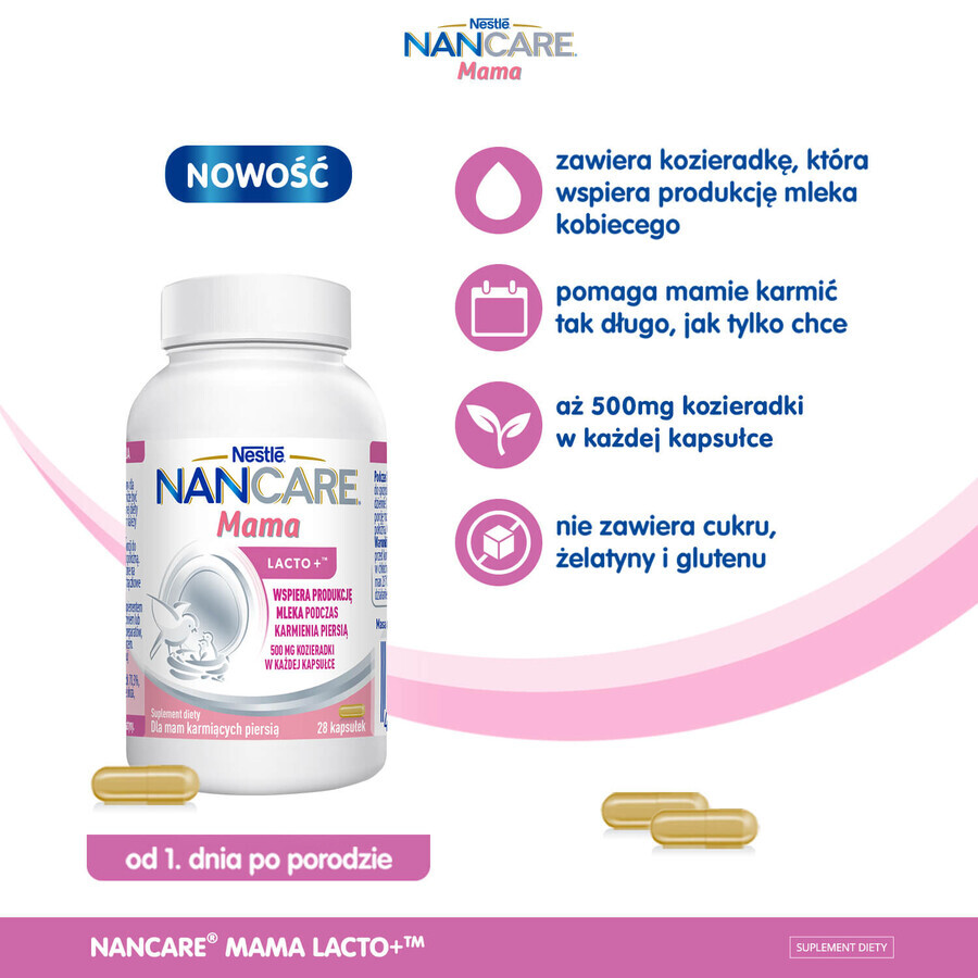 Nestle NANCare Mama Lacto+, 28 capsule