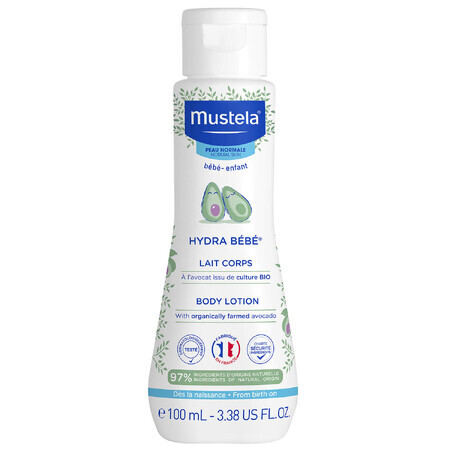 Mustela Bebe Enfant Hydra Bebe, leche corporal, desde el nacimiento, 100 ml