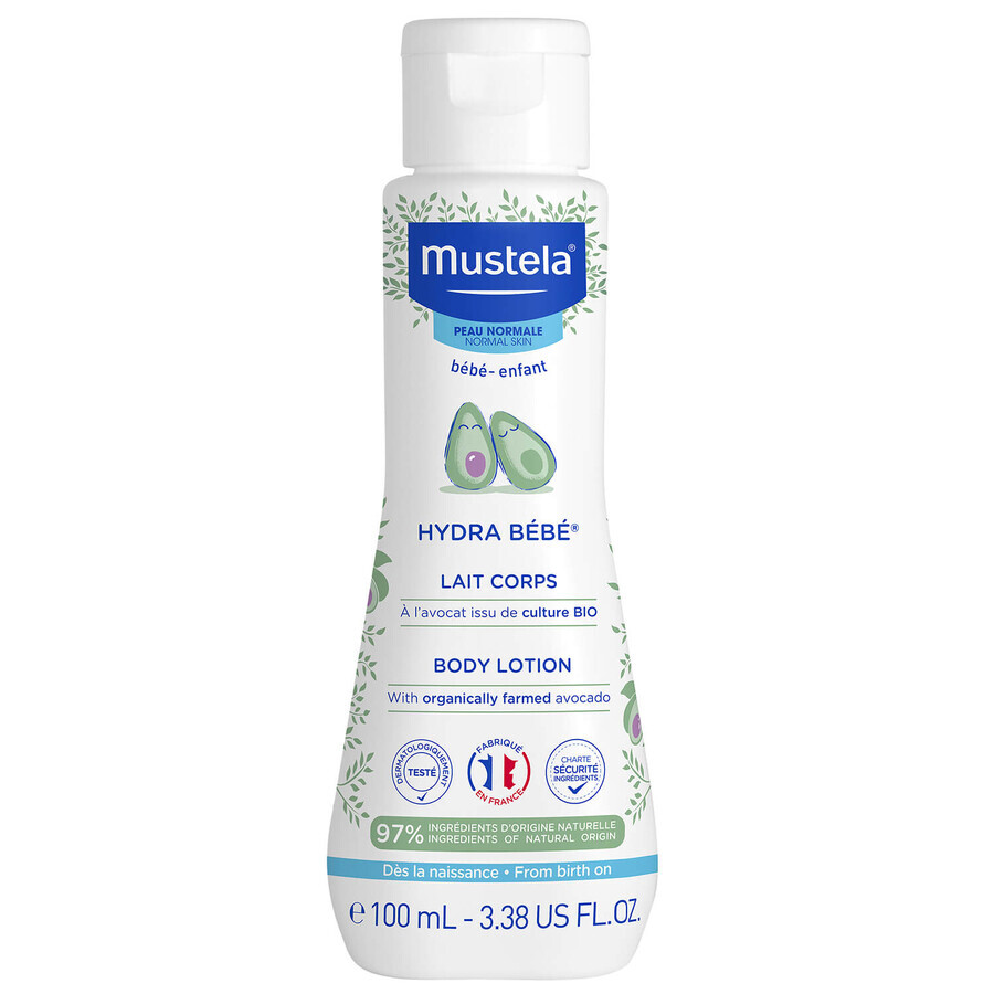 Mustela Bebe Enfant Hydra Bebe, leche corporal, desde el nacimiento, 100 ml