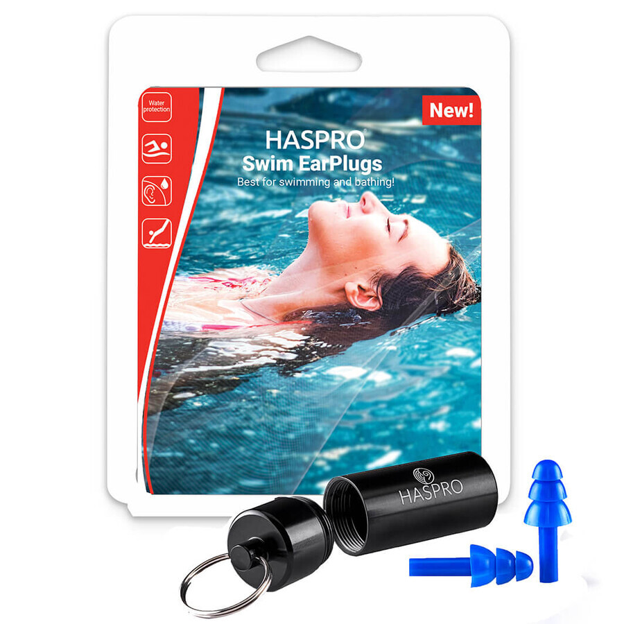 Haspro Swim Universal, tappi per orecchie, 2 pezzi