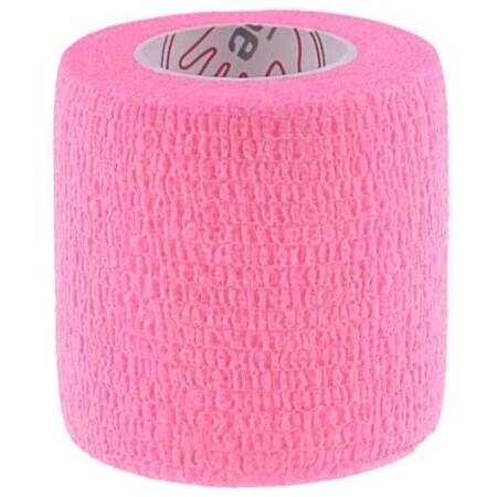 5E, Kohäsivbandage Non-Woven Premium, Latex, rosa, 5 cm x 4,5 m