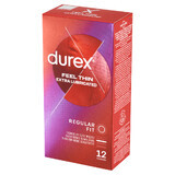 Durex Fetherlite Elite, prezervative cu mai mult lubrifiant, mai subțiri, 12 bucăți