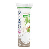 Cleanic Home Spa Bamboo, tampoane cosmetice, rotunde, 100 bucăți