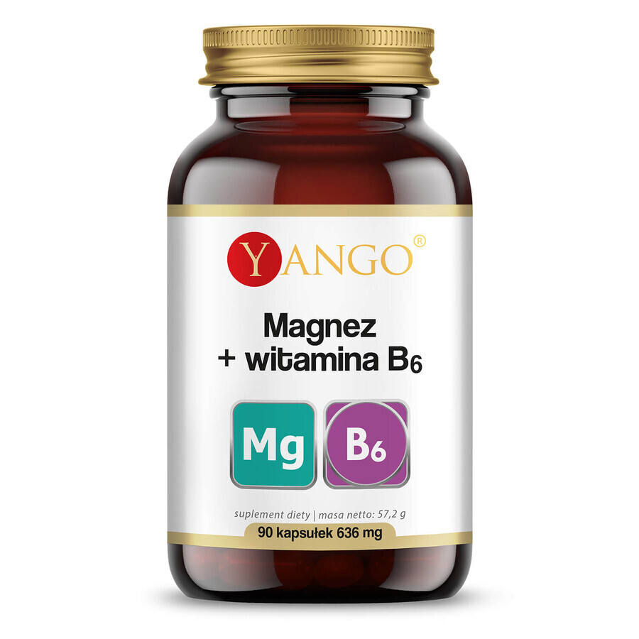Yango Magneziu + Vitamina B6, 90 capsule