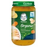 Gerber Organic Lunch, legume cu pui și orez, după 12 luni, 250 g