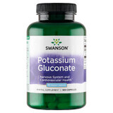 Swanson Gluconato di potassio, gluconato di potassio, 100 capsule