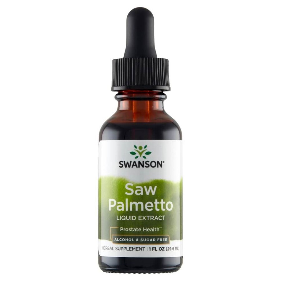 Swanson Saw Palmetto Extract lichid, sabal palm, 29,6 ml