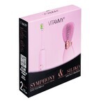 Set Vitammy Symphony &amp; Siliko, periuță de dinți sonică + periuță de față, roz