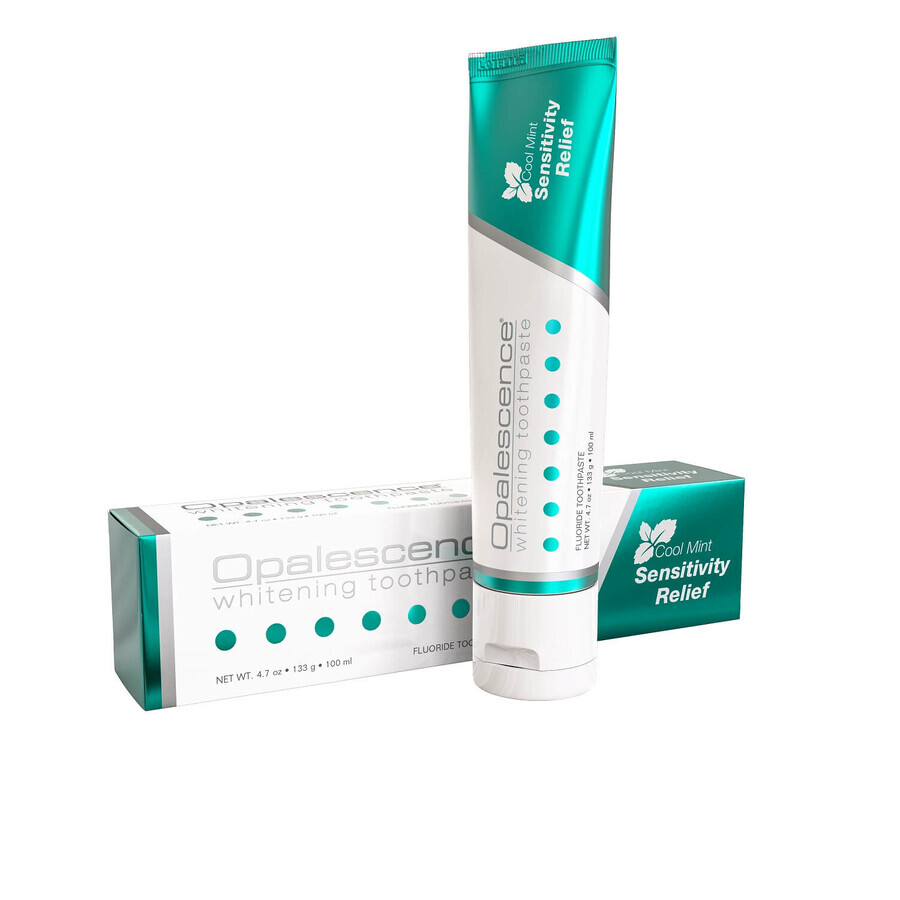 Opalescence Whitening Toothpaste, pastă de dinți albitoare pentru dinți hipersensibili, mentă, cu fluor, 133 g