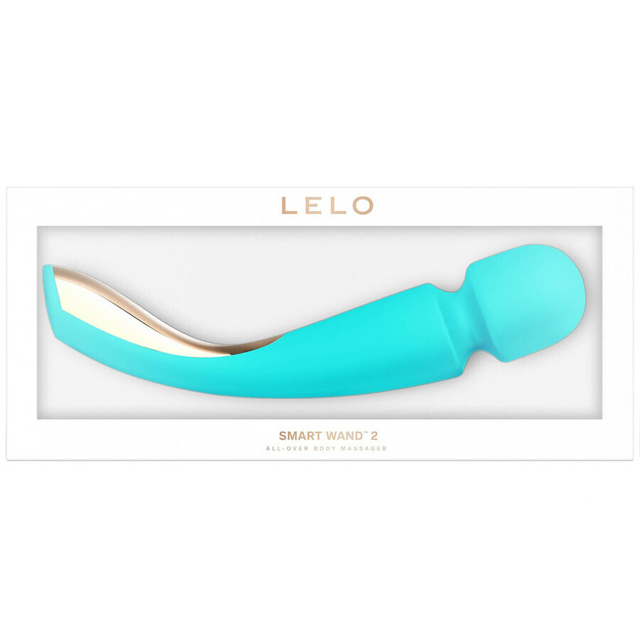 Lelo Smart Wand 2 Medium Ocean Blue, aparat de masaj complet, mediu, albastru