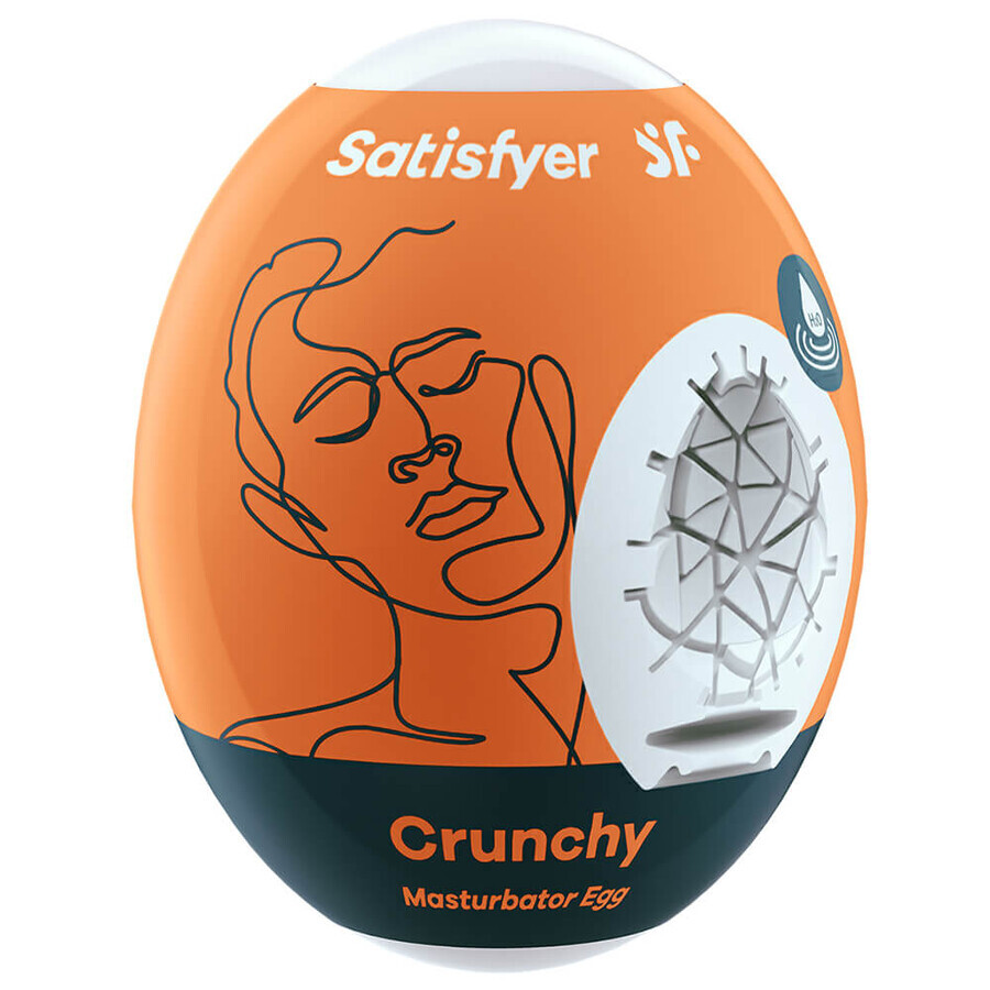 Satisfyer, Egg Crunchy masturbator, stimulator pentru bărbați, 1 buc